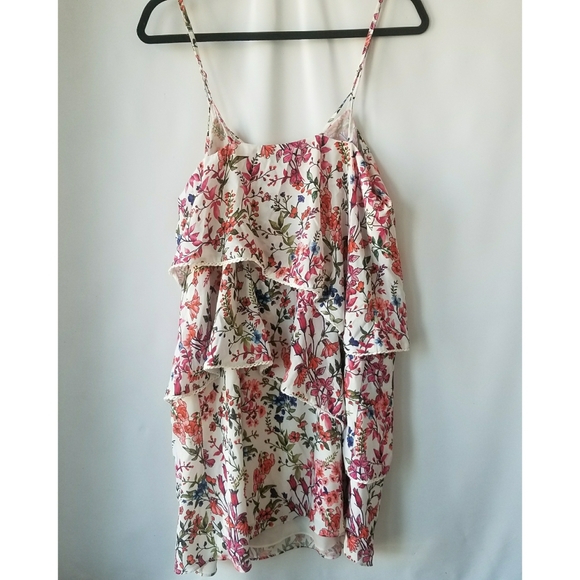 new Devlin Romantic Layered Tiered Flouncy Floral Dress Medium - Picture 2 of 9